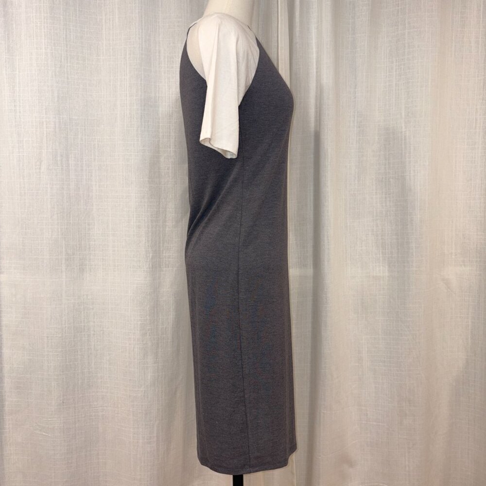 LuLaRoe Julia - Bodycon Baseball Tee Dress - Super soft - Picture 6 of 9